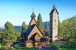 Riesengebirge - Kirche Wang in Karpacz © Makalu auf Pixabay