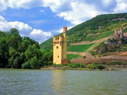 Romantischer mittelrhein - Mäuseturm in Bingen