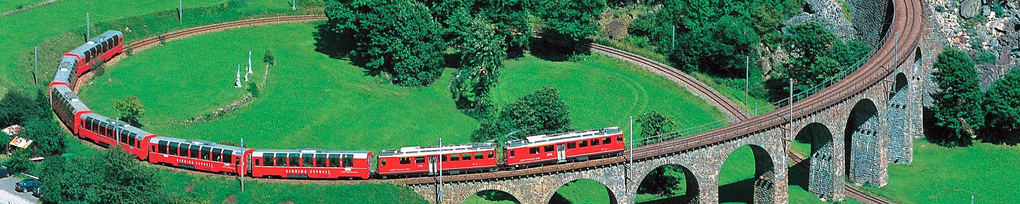 Bernina Express - Spektakuläre Bahnfahrten in der Schweiz