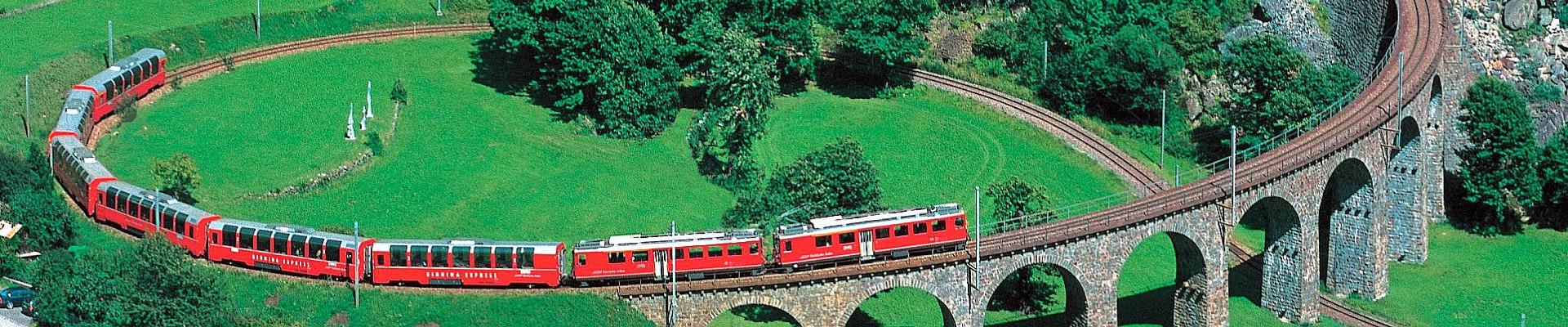 Bernina Express - Spektakuläre Bahnfahrten in der Schweiz