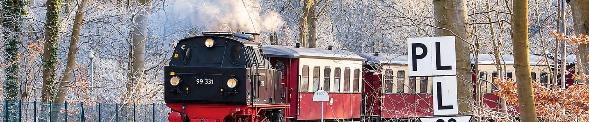Molli Dampfeisenbahn-Nostalgie - Winter-Auszeit an der Ostsee