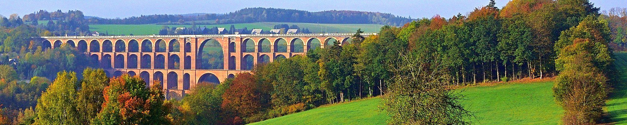 Panoramareise durch das Vogtland - die Göltzschtalbrücke © Jürgen auf Pixabay