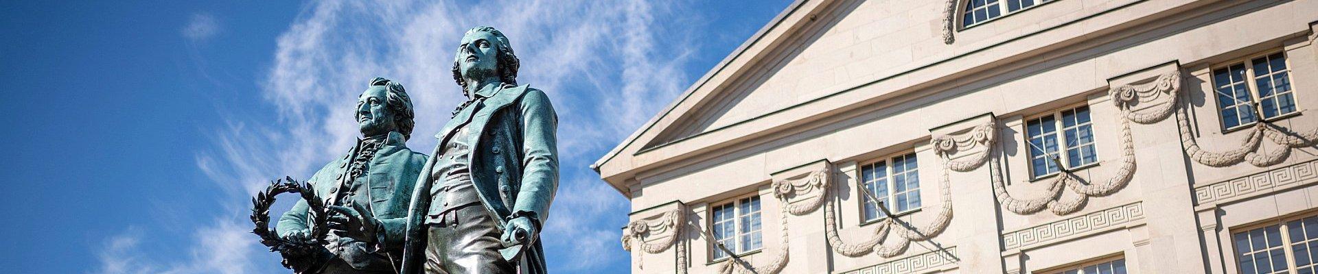 Goethe und Schiller in Weimar © Thomas Müller - Weimar GmbH