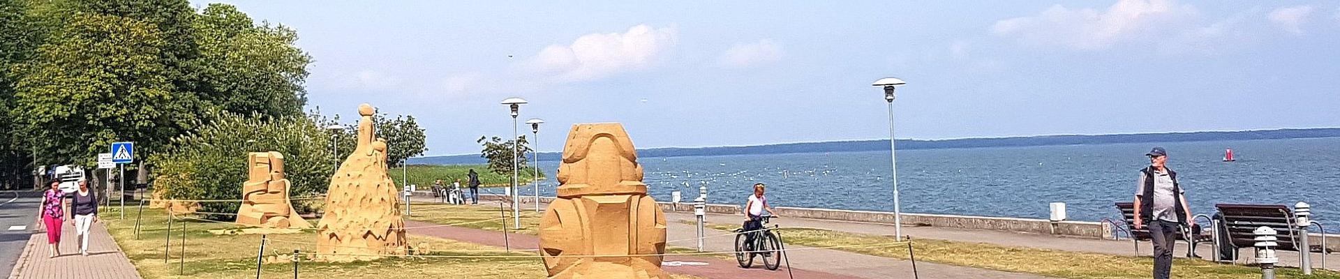Kurische Nehrung - Haffpromenade in Schwarzort
