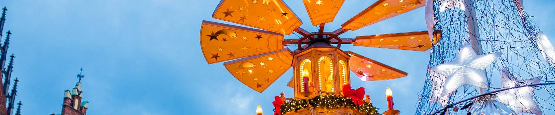 Pyramide auf dem Breslauer Weihnachtsmarkt
