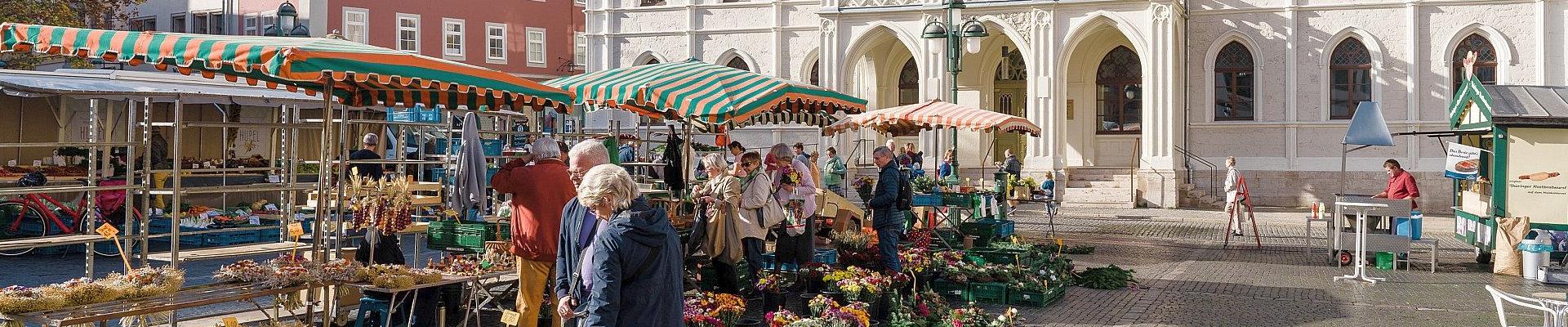 Rathaus und Markt in Weimar © Henry Sowinski - Weimar GmbH