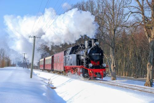 Molli im Winter © Foto Molli GmbH - Winter-Auszeit an der Ostsee