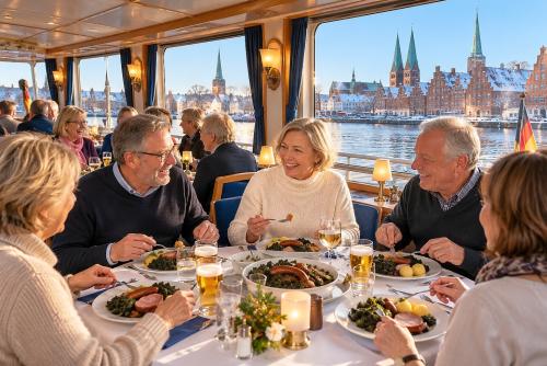 Winterliche Grünkohlschifffahrt in Lübeck - Winter-Auszeit an der Ostsee