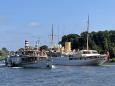 Die Freya auf dem Nord-Ostsee-Kanal