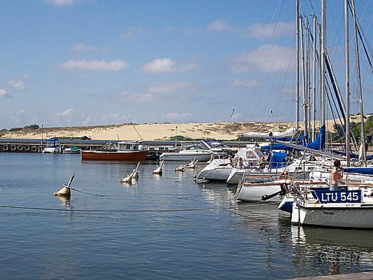 Nida - Hafen und Hohe Düne