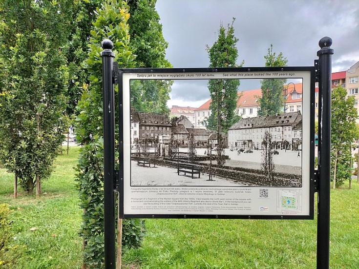 Alte Stadtansicht - neu aufgestellt in Goldap