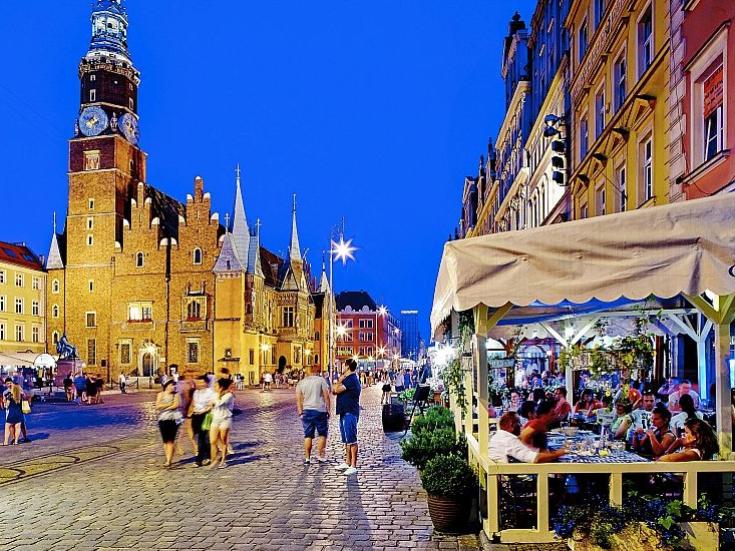 Breslau - Am Ring © fotopolska - Polnisches Fremdenverkehrsamt