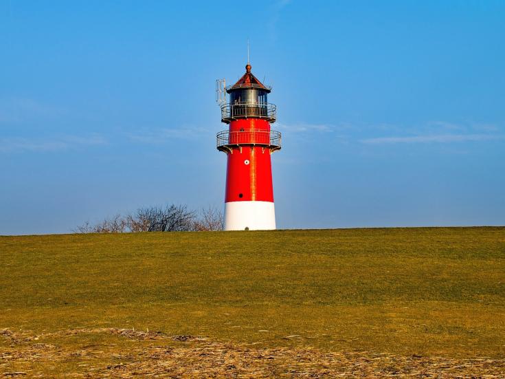 Leuchtturm in Büsum - Ostern in Nordfriesland