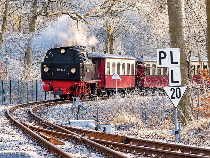 Molli Dampfeisenbahn-Nostalgie - Winter-Auszeit an der Ostsee