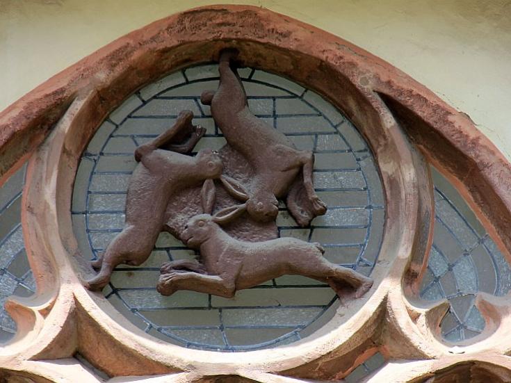 Drei Hasen Fenster - Dom in Paderborn
