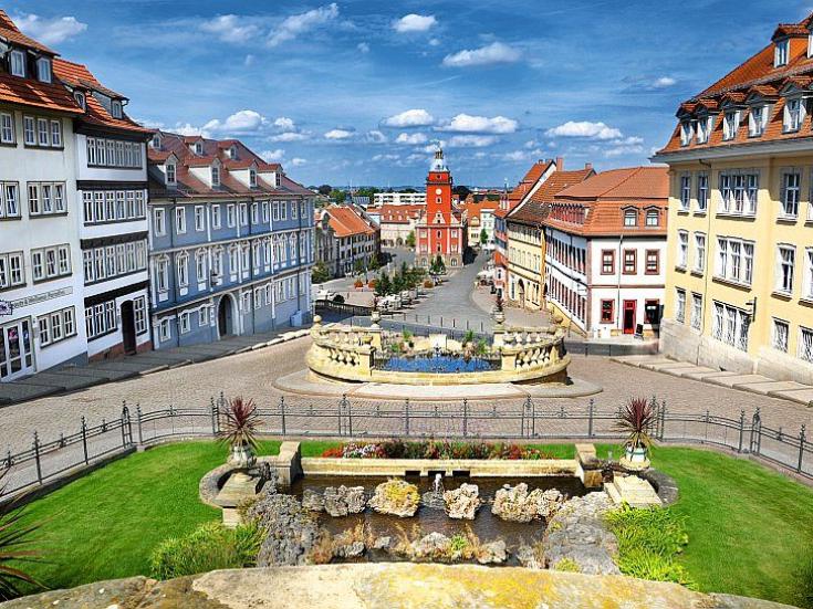 Gotha - Blick zum Hauptmarkt © KTS Bianca Schwarz