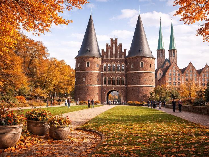 Holstentor in Lübeck - Reise zum Saisonabschluss an die Ostsee