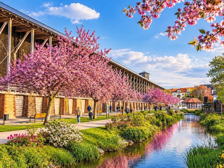 Kurpark Bad Dürkheim - Frühlingsreise zur Mandelblüte in der Pfalz