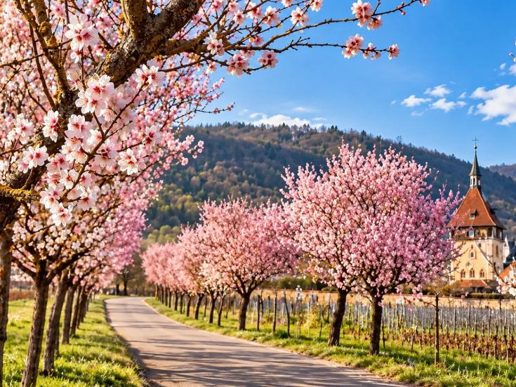 Frühlingsreise zur Mandelblüte in der Pfalz