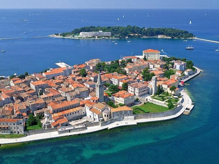 Porec im Frühling an der Adria