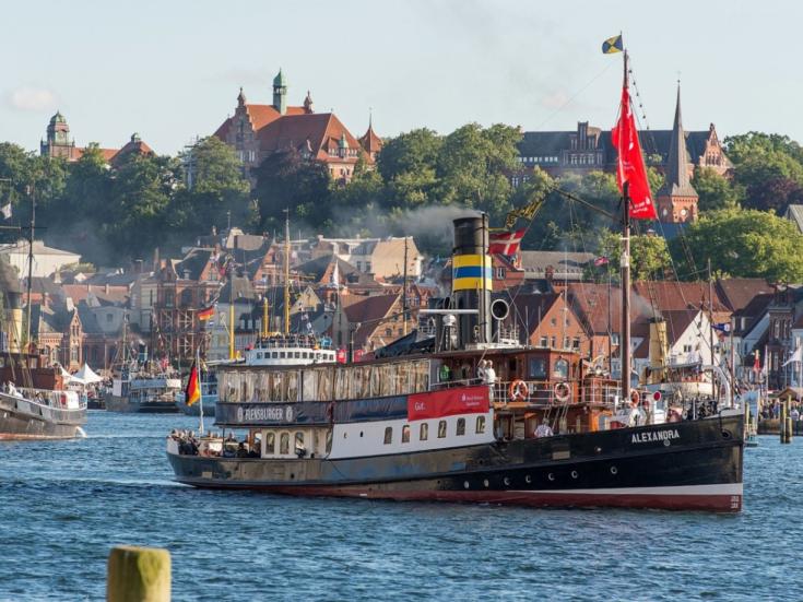 Salondampfer Alexandra im Flensburger Hafen © Benjamin Nolte