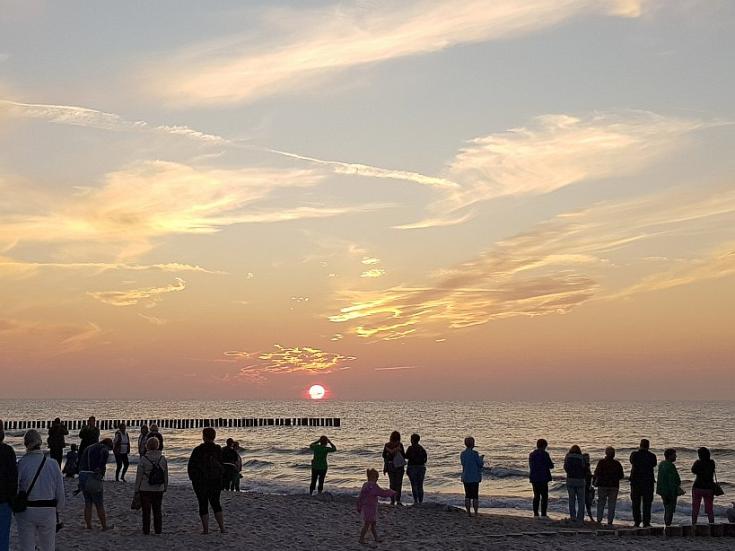 Sonnenuntergang am Ostseestrand