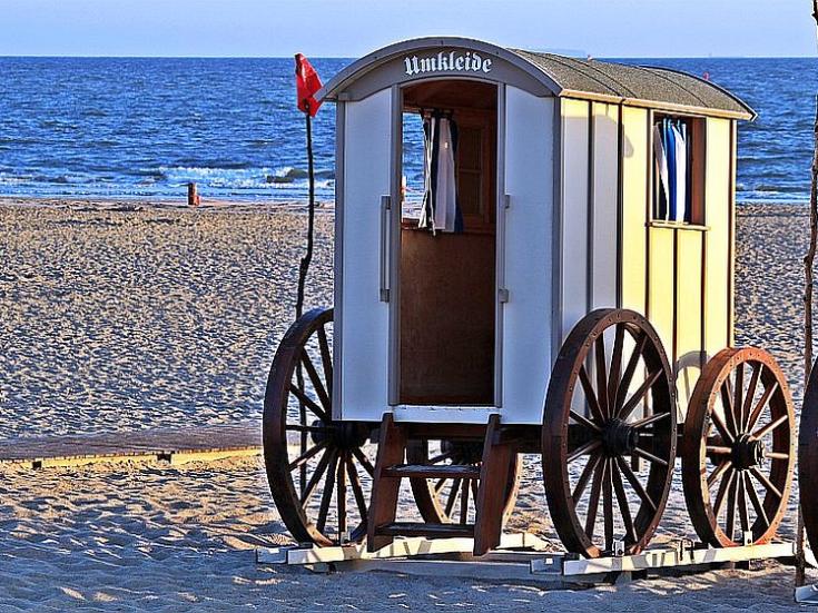 Strandwagen auf Norderney © Anja auf Pixabay