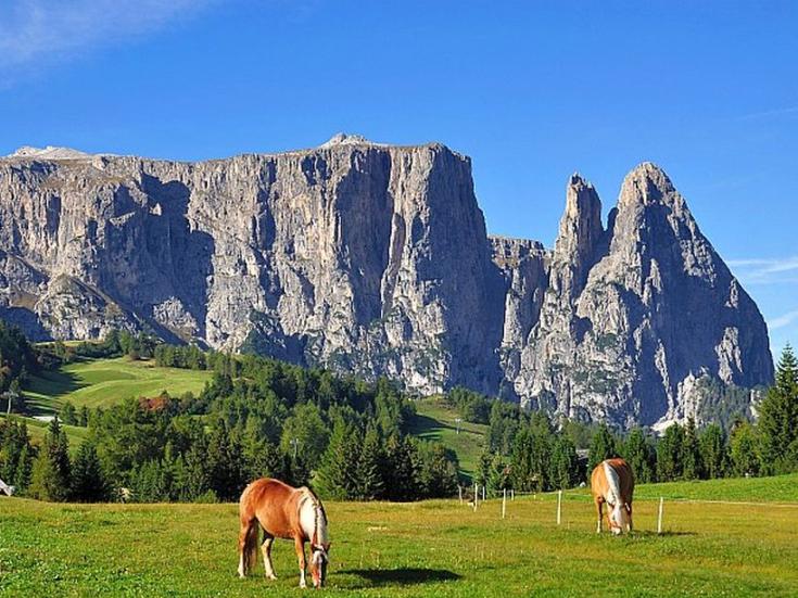 Südtirol: der Schlern auf der Seiseralm
