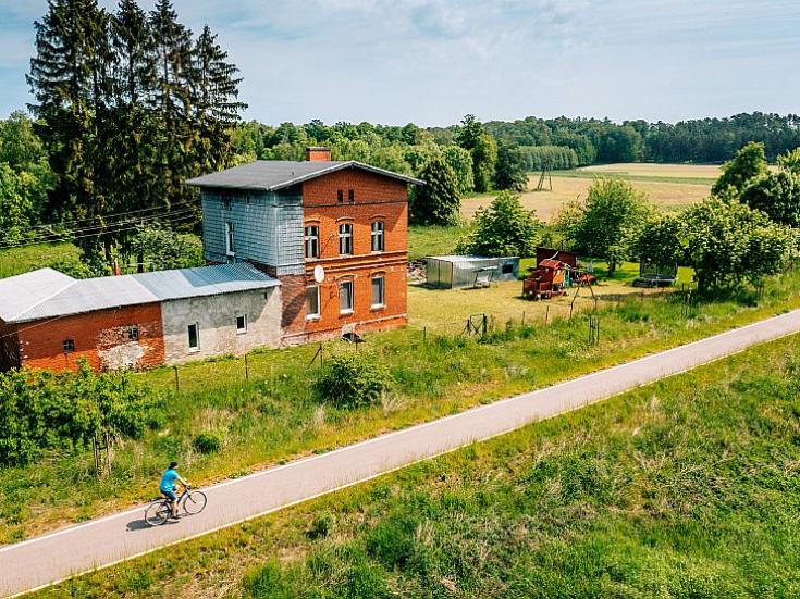 Radeln auf der Bahntrasse
