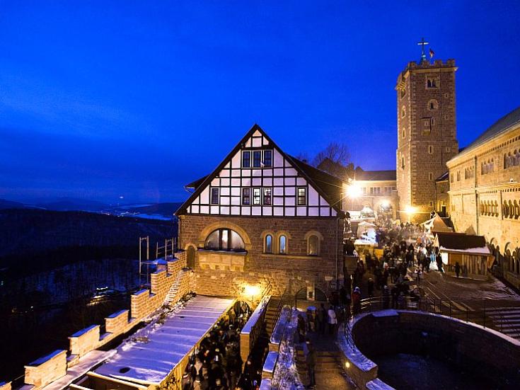 Historischer Weihnachtsmarkt auf der Wartburg © Sascha Willms - Wartburgstiftung