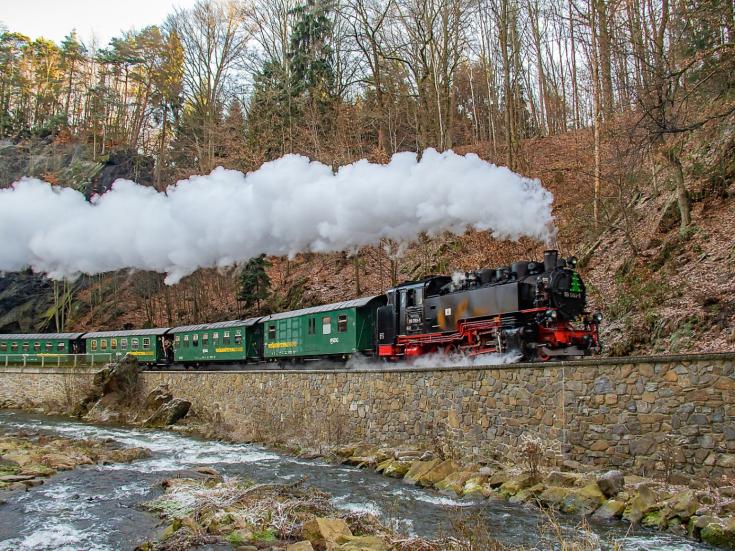 Weißeritztalbahn bei Rabenau © Kati Schmidt