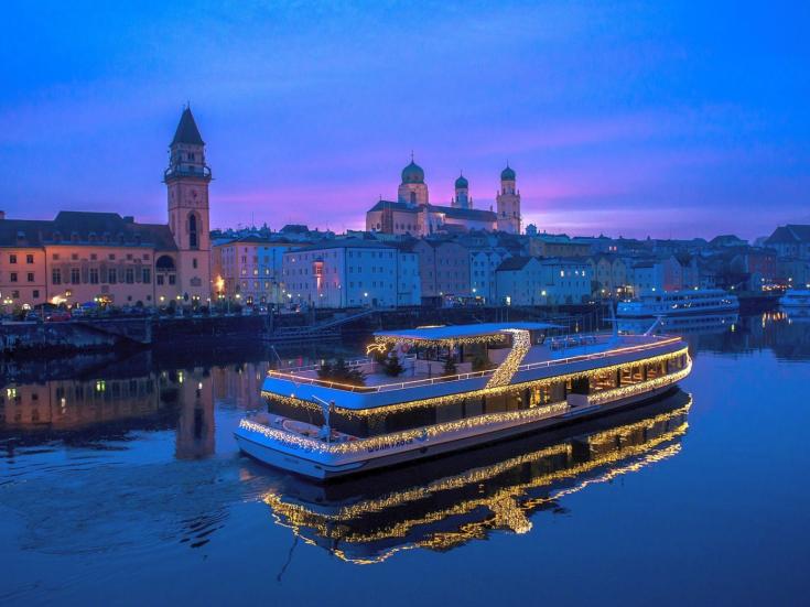 Winterschifffahrt in Passau