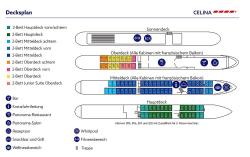 MS Celina - Flusskreuzfahrt auf der Donau mit Haustürabholung - Decksplan