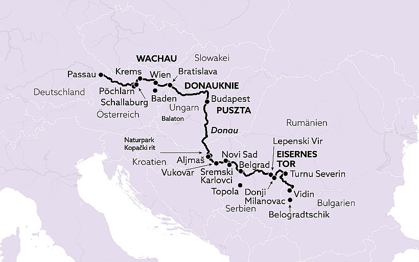 Donau - Kreuzfahrt deluxe mit MS Celina