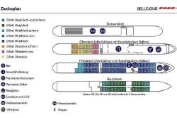 Flusskreuzfahrt auf der Donau mit MS Bellejour mit Haustürabholung - Decksplan