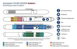 MS Belvedere - Decksplan