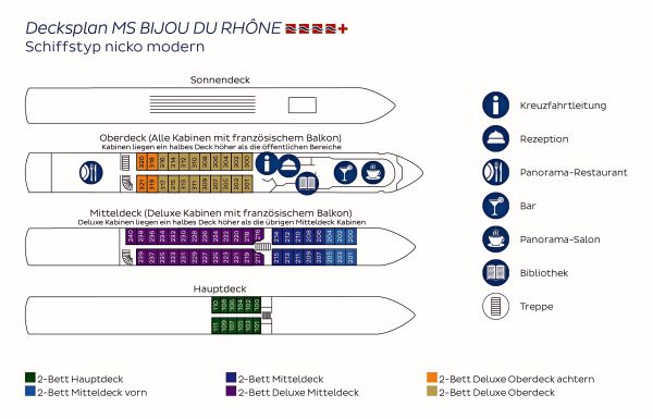 MS Bijou du Rhone - Rhone Flusskreuzfahrten