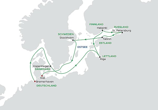 Einzigartige Ostsee - Seereisen mit MS Vasco da Gama