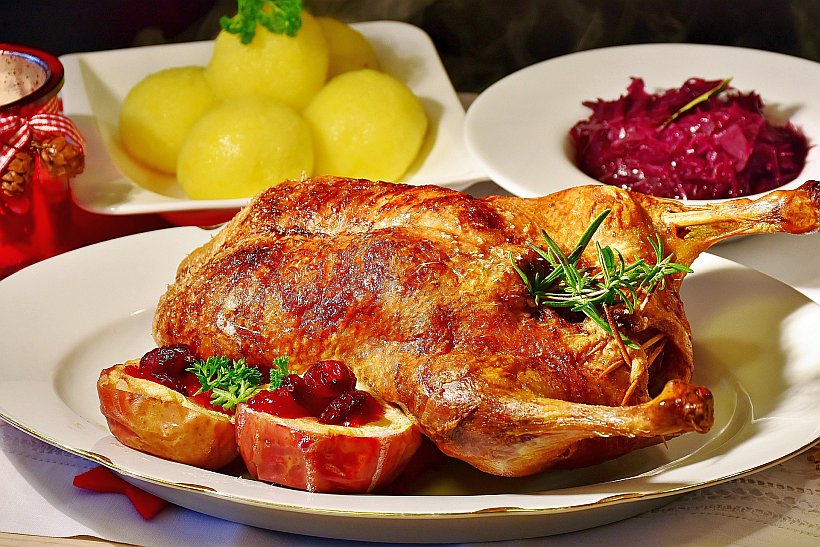 Gebackene Ente und Weihnachtsmarkt Lüneburg