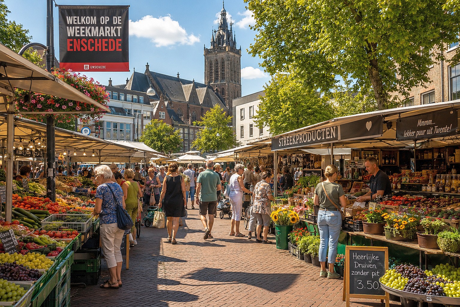 Wochenmarkt in Enschede - Tagesfahrten im September 2026